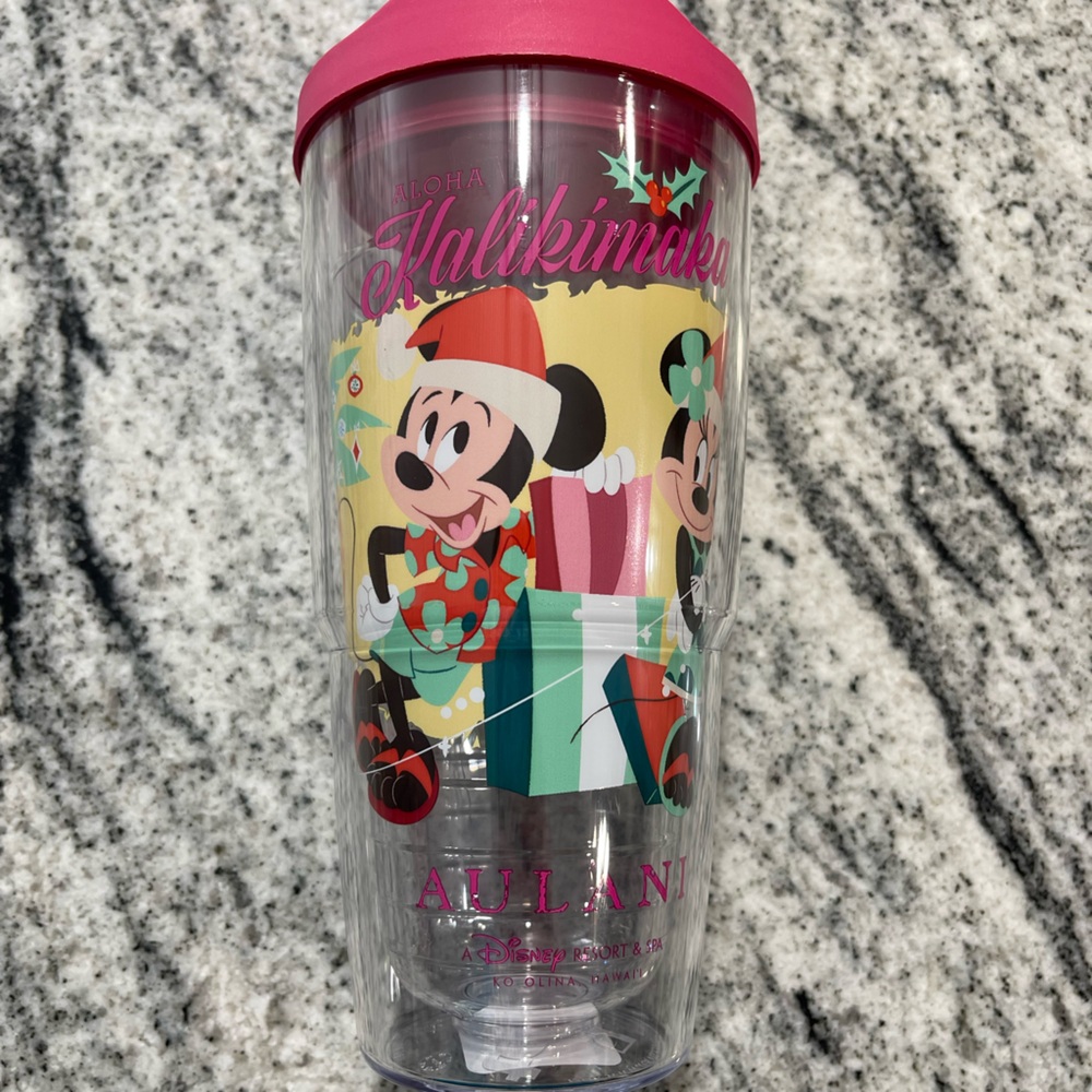 Disney Aulani Tumbler with Pink Lid